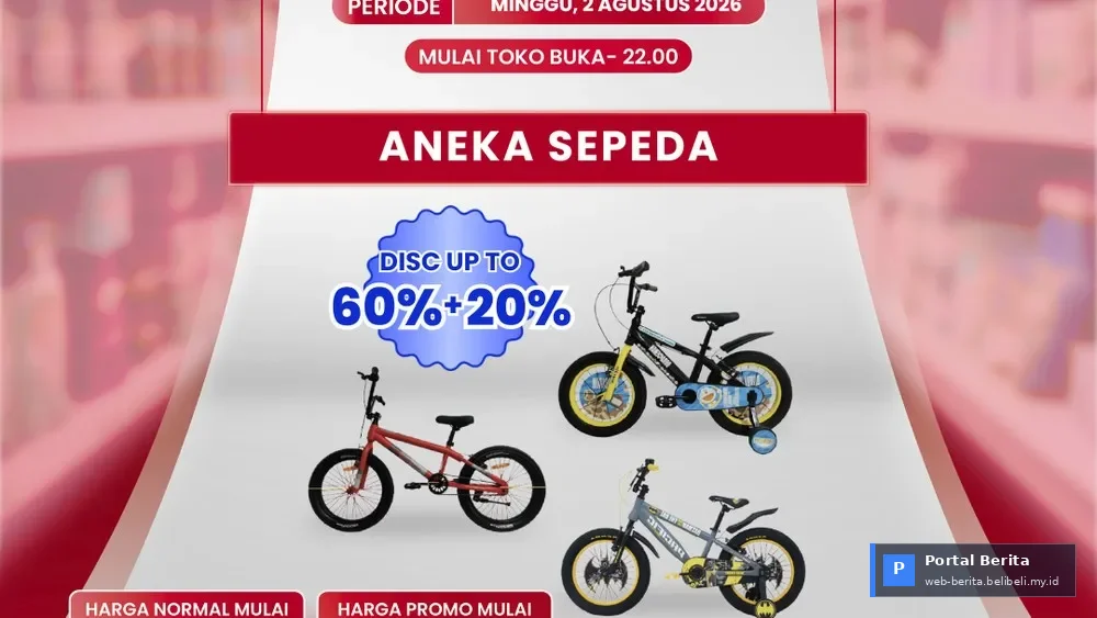 Jangan Lewatkan! Transmart Full Day Sale 2 Agustus 2026: Sepeda Impian Mulai Rp1 Juta, Hematnya Pol!