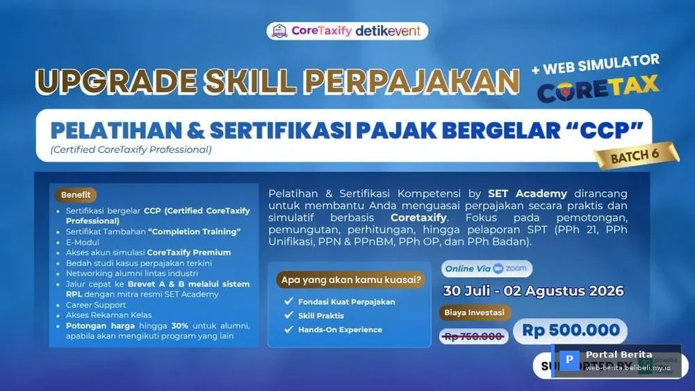 Wajib Pajak 2026: Sertifikasi CCP Coretax, Kunci Kepatuhan dan Efisiensi di Era Digitalisasi Pajak Indonesia