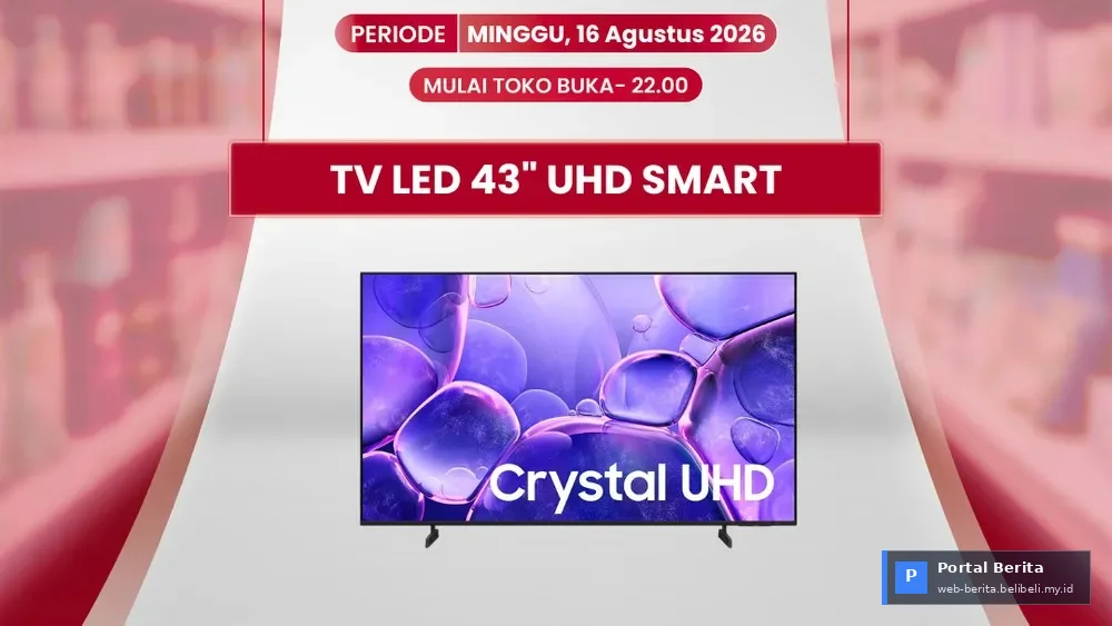 Transmart Full Day Sale Kembali 16 Agustus 2026: Jangan Lewatkan Smart TV 43 Inci Hanya Rp 3,7 Juta!
