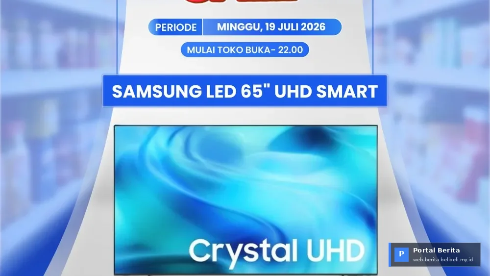 Gebyar Diskon Transmart Full Day Sale 19 Juli 2026: Smart TV 65 Inci Potongan Harga Fantastis hingga Rp 3 Jutaan!