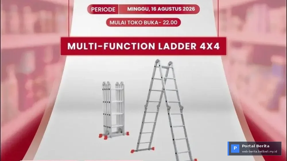 Transmart Full Day Sale on August 16, 2026: Grab an Rp 800,000 Discount on Multifunctional Ladders, Don't Miss Out!